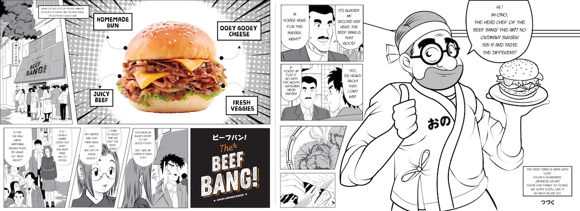 Beef Bang Banner Promo (Sumber: Portfolio Creative Faith)